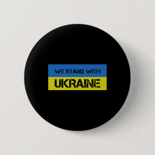 We Stand With Ukraine 1  2 Inch Round Button