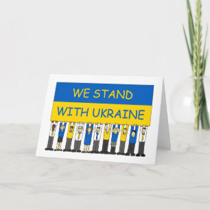We Stand with Ukraine Card