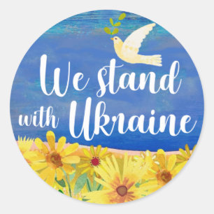 WE STAND WITH UKRAINE Stickers