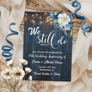 We Still Do 10th Wedding Anniversary String Lights Save The Date
