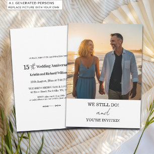 We Still Do 15th Wedding Anniversary Photo Invitation