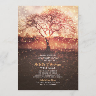 We Still Do 20th Wedding Anniversary Love Seasons Invitation
