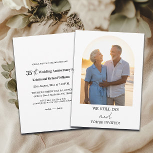 We Still Do 35th Wedding Anniversary Photo Invitation