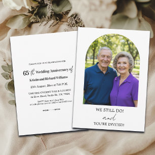 We Still Do 65th Wedding Anniversary Photo Invitation