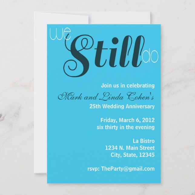 We Still Do Anniversary Invitation (Front)