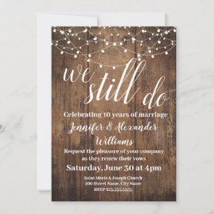 We still do anniversary wedding celebration