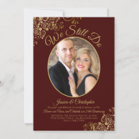 We Still Do Auburn & Gold Wedding Vow Renewal