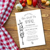 We Still Do BBQ backyard party wedding anniversary