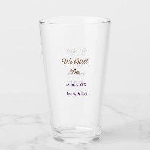 We still do brown pink name date year boho retro s glass