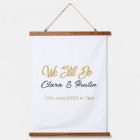We still do couple name date champagne gold vow re