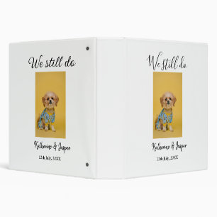 We still do couple name pet dog photo date simple binder