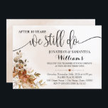 We Still Do Eucalyptus Autumn Wedding Anniversary Invitation<br><div class="desc">Add your own wording to the design. For more customization (font colour,  font style,  add a photo,  move elements),  click on personalize,  scroll down and click on the link "click to customize further". ** Please see the full collection for matching invitation,  bridal shower games,  tags and sign available**</div>