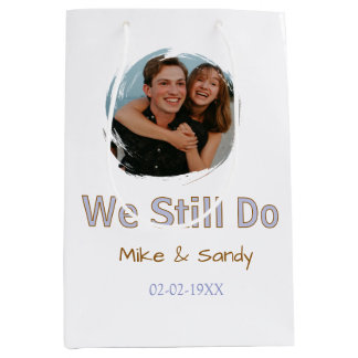 we still do name couple purple pastel brown date m medium gift bag