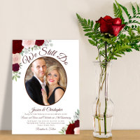 We Still Do Red & Pink Roses & Photo Vow Renewal
