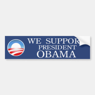 We Support Obama Bumper Sticker