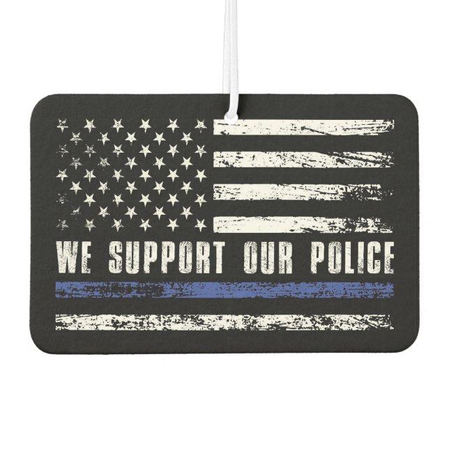 We support our police air freshener (Front)