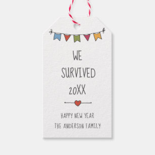 We Survived 2020 Fun Quarantine Holiday New Years Gift Tags
