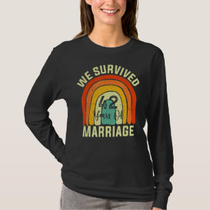 We Survived 42 Years Of Marriage Couple 42nd Anniv T-Shirt