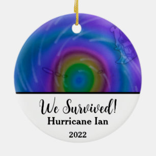 We Survived! Hurricane Ian 2022 Ceramic Ornament