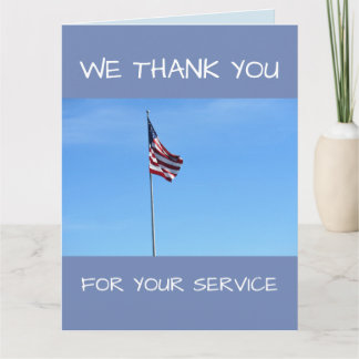 WE THANK YOU / VET CARD