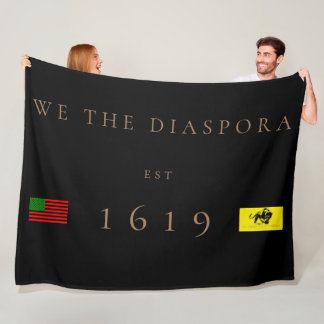We the Diaspora  Fleece Blanket