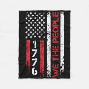 We The People 1776 Independence Day Us Patriots Us Fleece Blanket