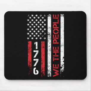 We The People 1776 Independence Day Us Patriots Us Mouse Pad