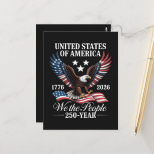 We The People 250 years america Postcard