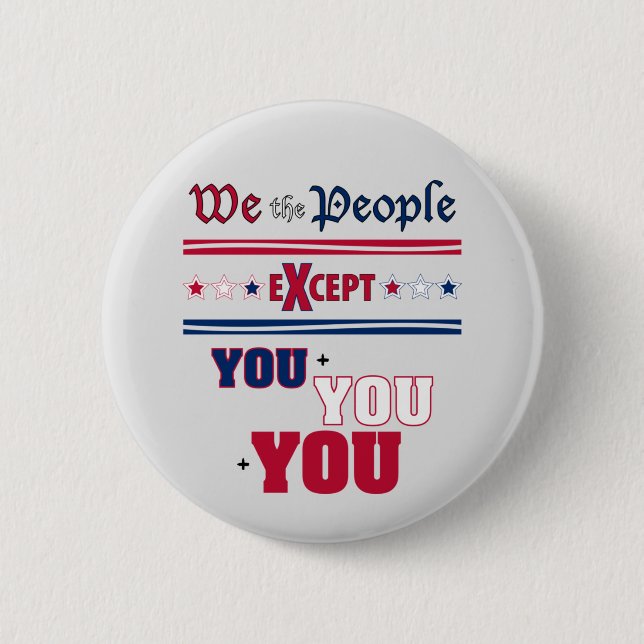 We the People   2 Inch Round Button (Front)