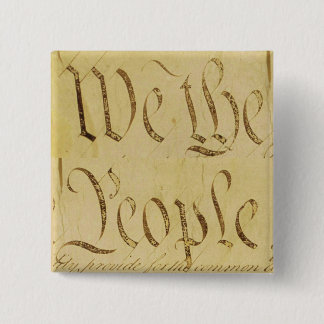 We the People 2 Inch Square Button