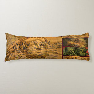 We The People American Constitution Body Pillow