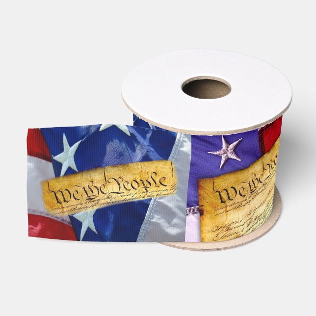 We The People American Constitution Grosgrain Ribbon (Spool)