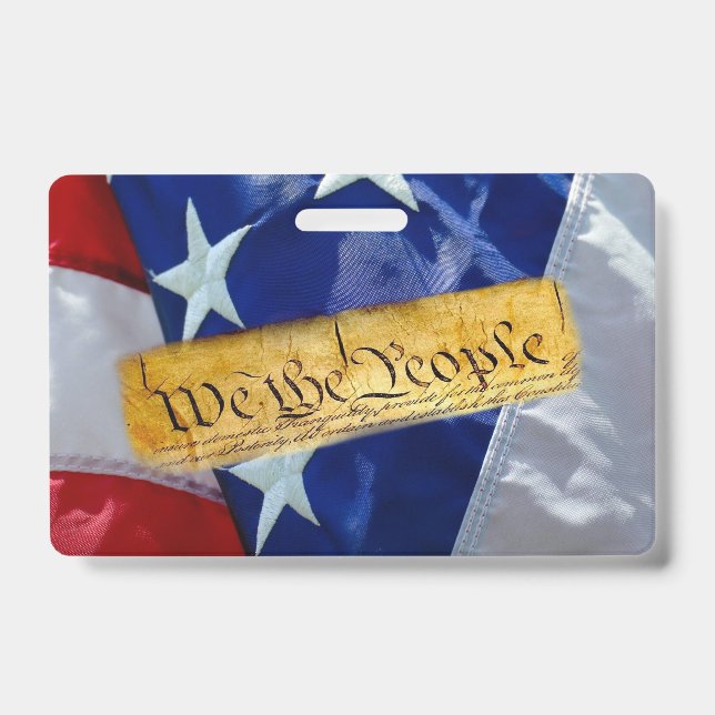 We The People American Flag Badge (Front)