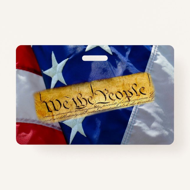 We The People American Flag Badge (Front)