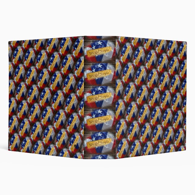We The People American Flag Binder (Background)
