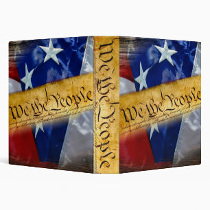We The People American Flag Binder