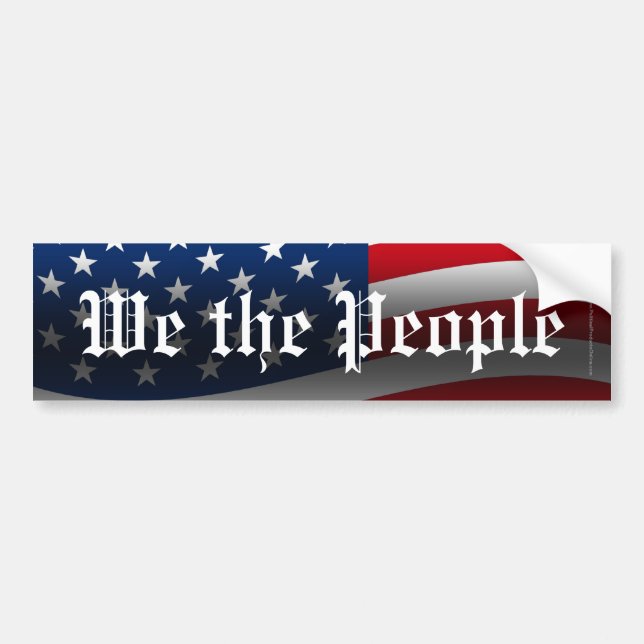 We the People American Flag Decal (Front)
