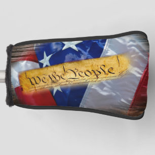 We The People American Flag Golf Head Cover