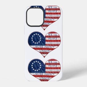 We The People American Flag Heart iPhone 12 Case