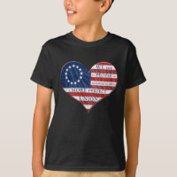 We The People American Flag Heart T-Shirt