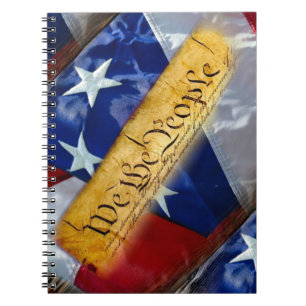 We The People American Flag Notebook