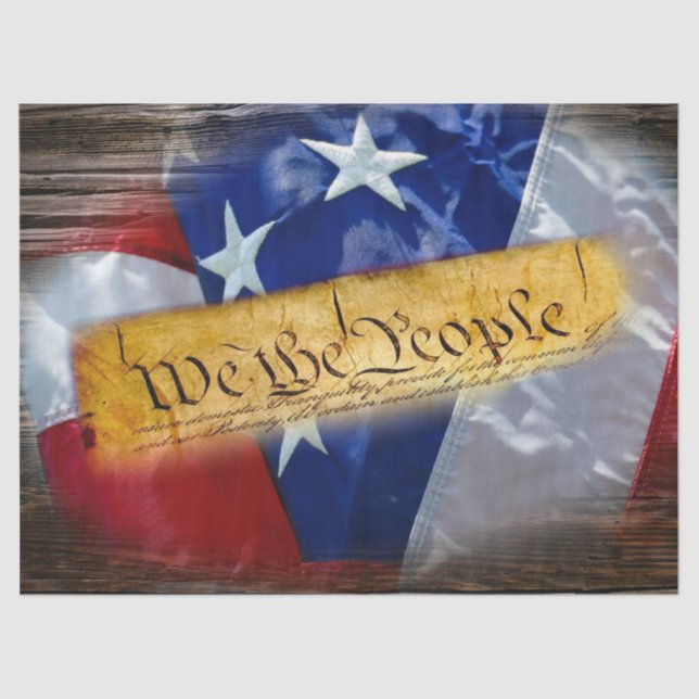 We The People American Flag Tissue Paper (Front)