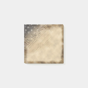 We The People American Flag Vintage Style Post-it Notes