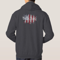We the People American Peace Flag Splat Hoodie