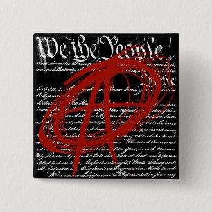 We The People: Anarchy 2 Inch Square Button