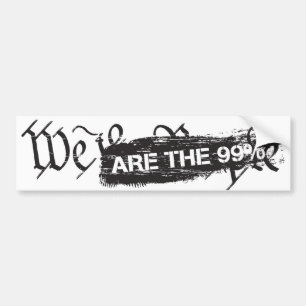 We The People Are The 99 Percent Bumper Sticker