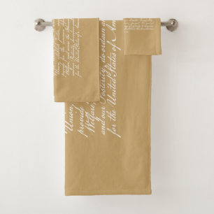 We the People Bath Towel Set