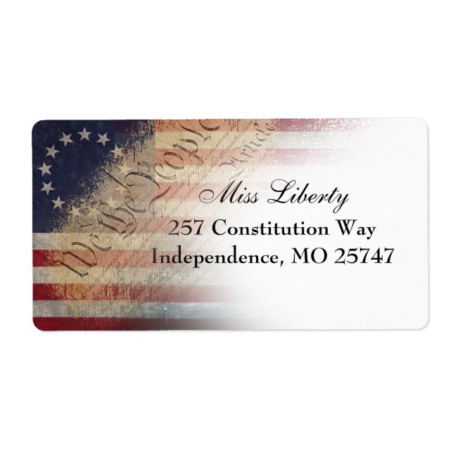 We The People Betsy Ross American Flag Adresse (Devant)