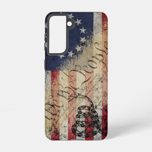 We The People Betsy Ross American Flag and Snake Samsung Galaxy Case