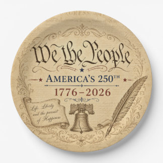 We the People Bowl Paper Plate
